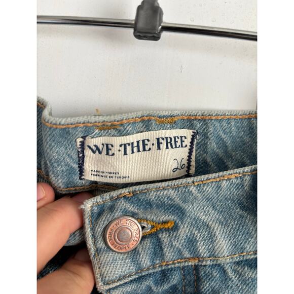 Free People We the Free Good Luck barrel jeans size 26 - Picture 6 of 7